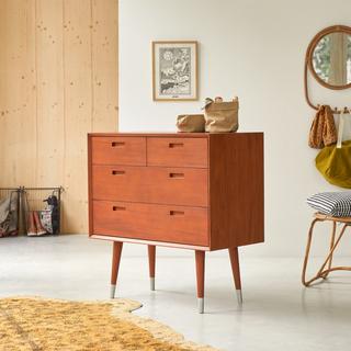 Tikamoon Commode enfant en acajou massif Magda 50's  