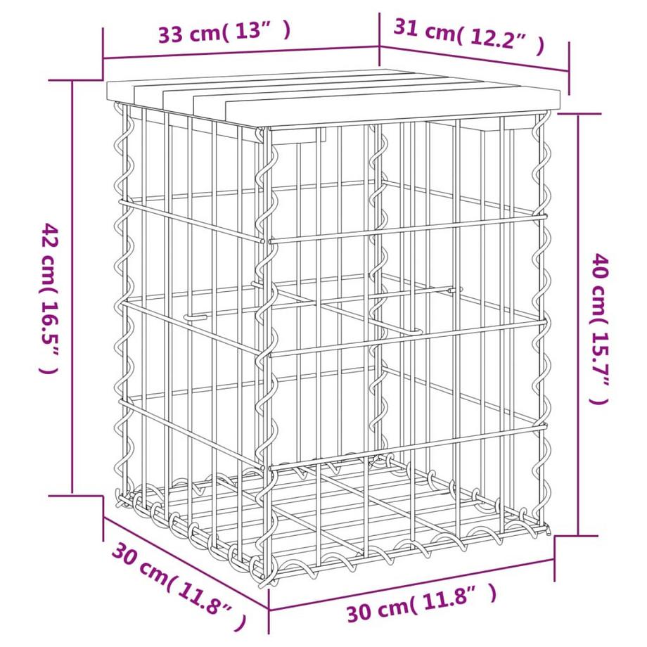 VidaXL panca da giardino Legno di pino  