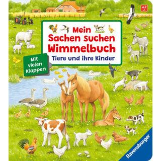 Mein Sachen suchen Wimmelbuch: Tiere und ihre Kinder Gernhäuser, Susanne; Walentowitz, Steffen (Illustrationen) Gebundene Ausgabe 