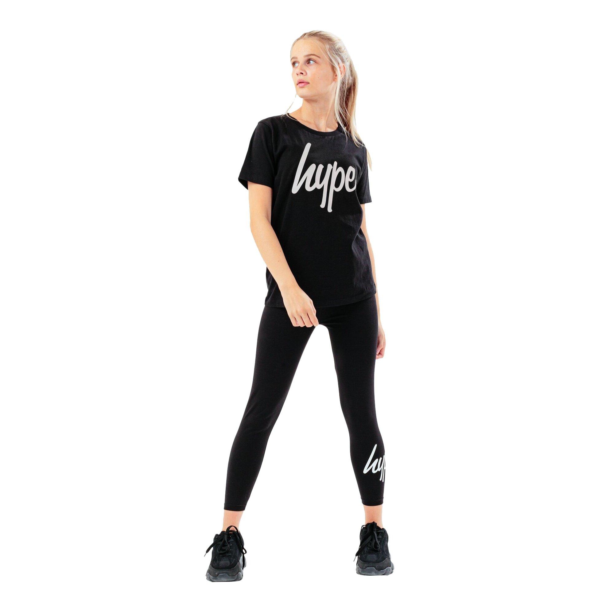 Image of T-shirts Und Leggings Mädchen Schwarz 104