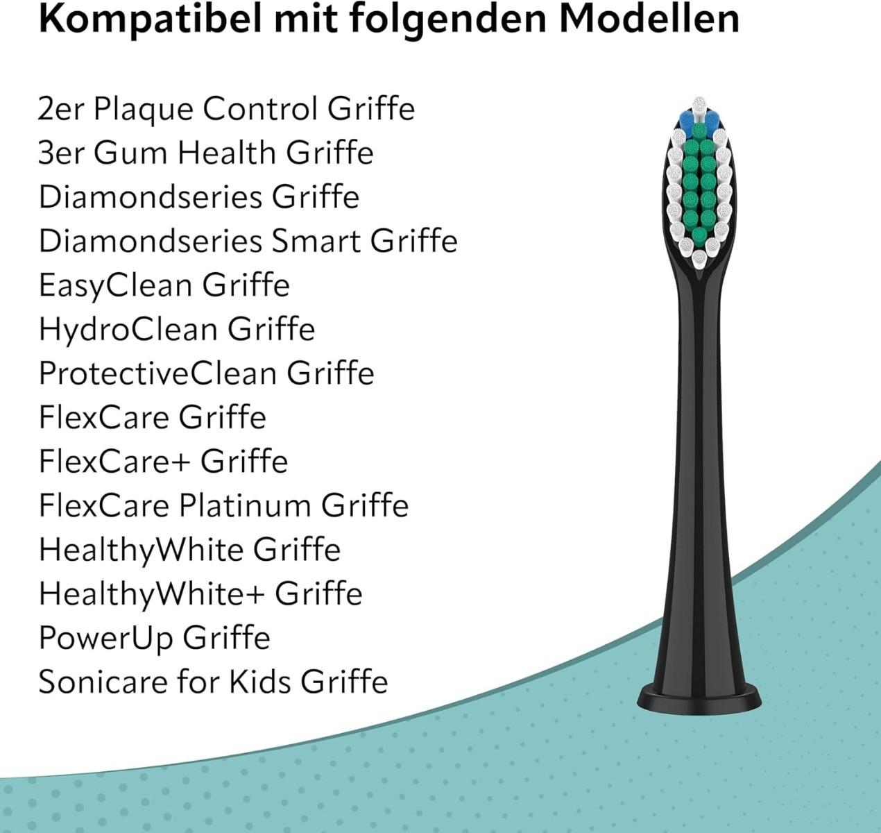 Ora-Care  Ersatzbürsten Standard kompatibel mit Philips 8er Pack 