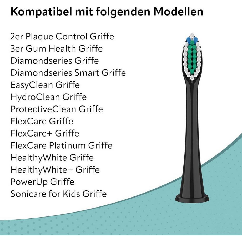 Ora-Care  Ersatzbürsten Standard kompatibel mit Philips 8er Pack 