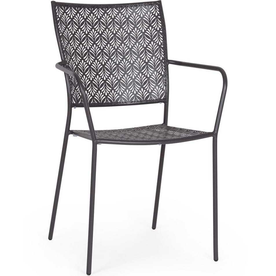 Image of Garten Armlehnstuhl Lizette anthrazit Garten Armlehnstuhl Lizette anthrazit