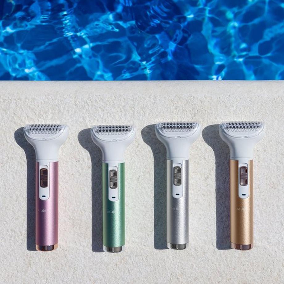 AILORIA EVAPORE PRO SET Rasierer mit verschiedenen Aufsätzen USB - silver cloud  