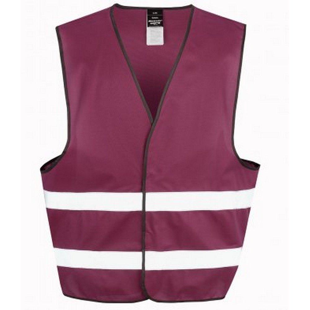 Image of Core Hivis Weste Unisex Weinrot XXL