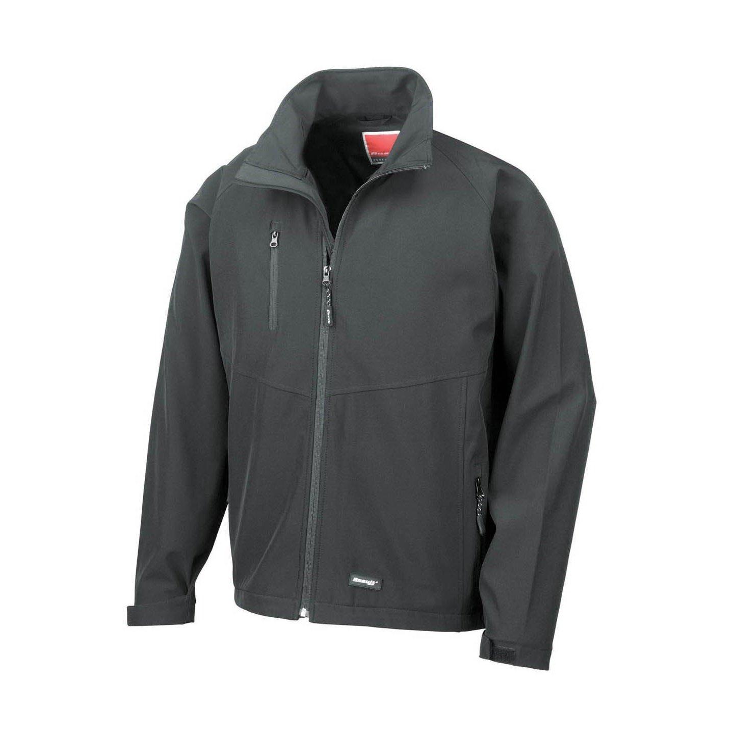 Image of Softshelljacke, Zweilagig, Wasserabweisend, Atmungsaktiv Herren Schwarz 3XL