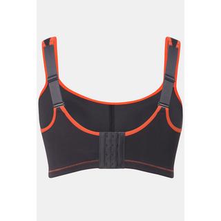 Ulla Popken  Reggiseno sportivo senza ferretto in microfibra con inserto di retina e coppa C-D 