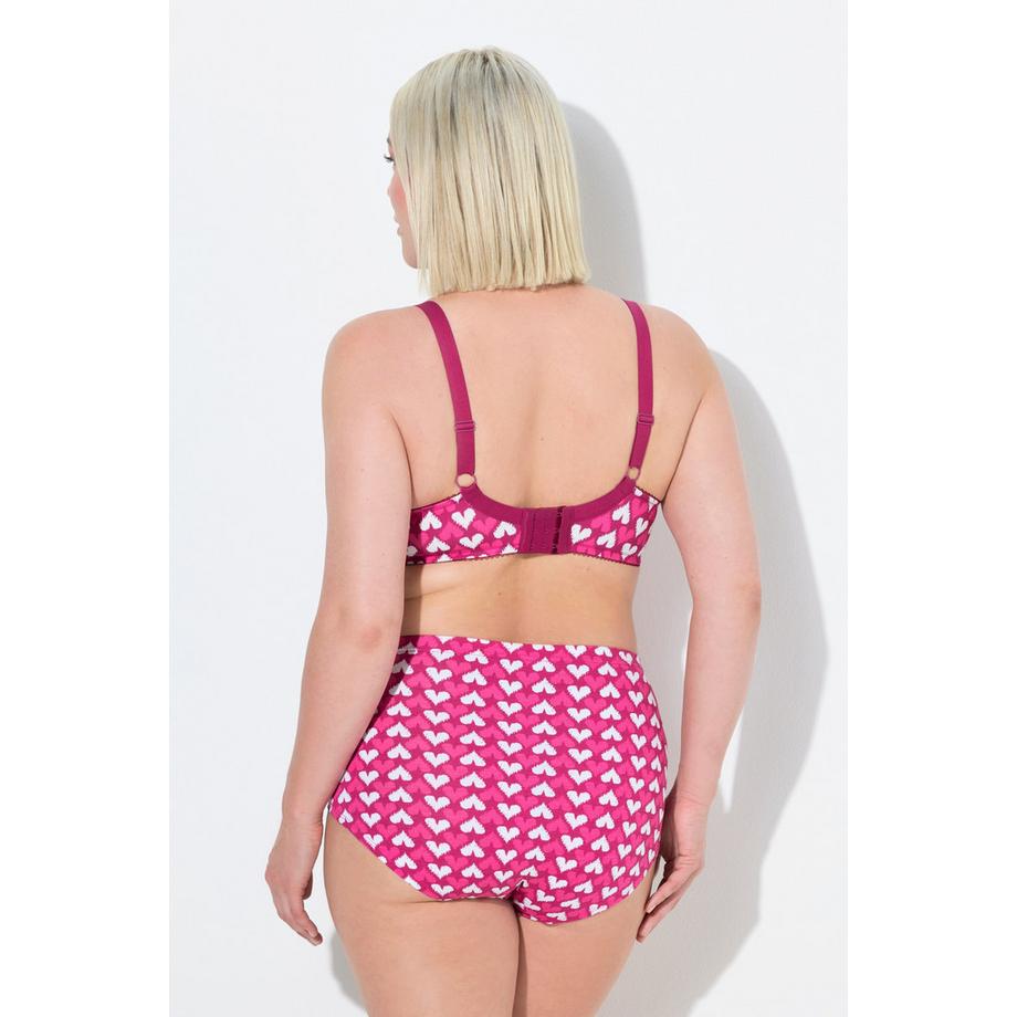 Ulla Popken Reggiseno con Ferretto Cuori Coppe Morbide  