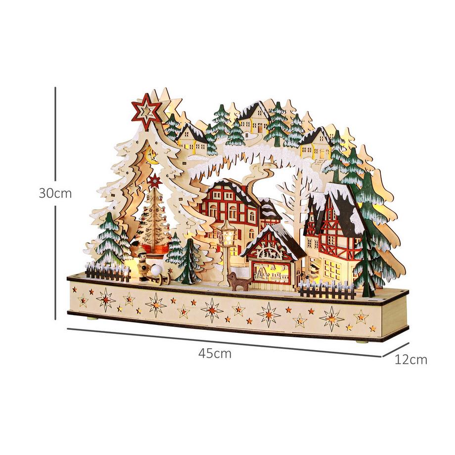 HOMCOM Village de Noël  