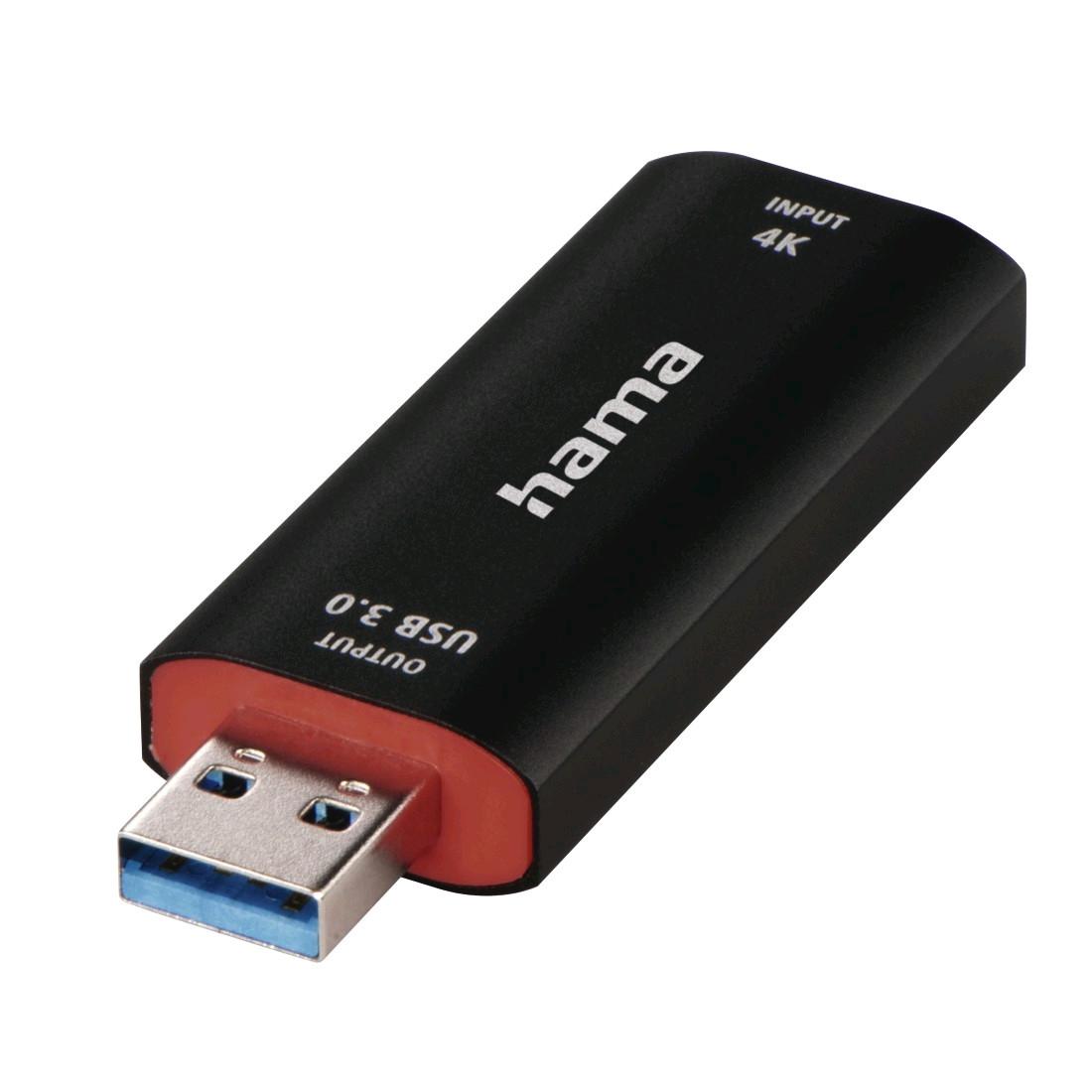 hama  Video-Aufnahme-Stick - USB-Stecker - HDMI™-Buchse, 4K 
