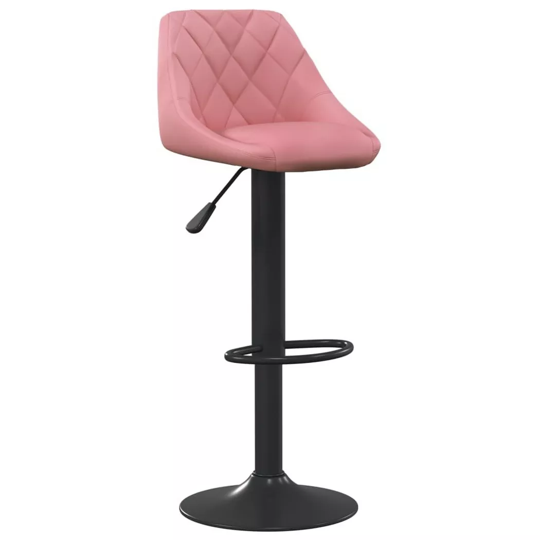 VidaXL - Tabouret de bar velours, One Size, Pink