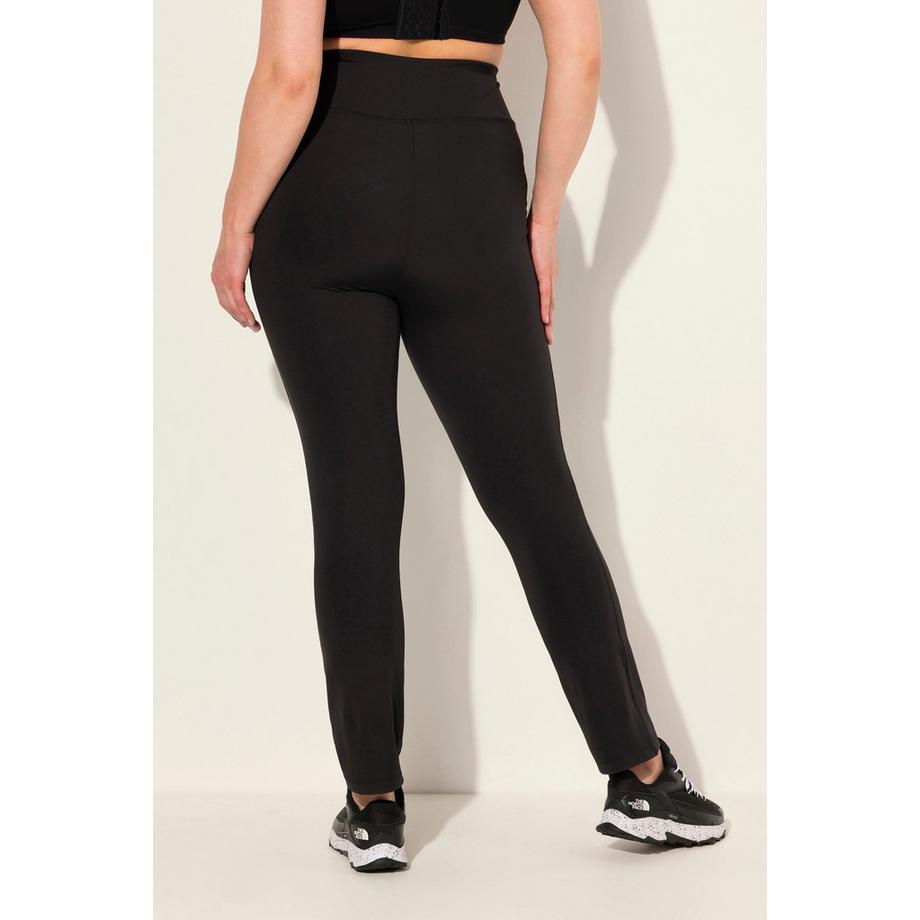 Ulla Popken Straight Leg Schnelltrocknende Recycelte Sportleggings mit Taschen  