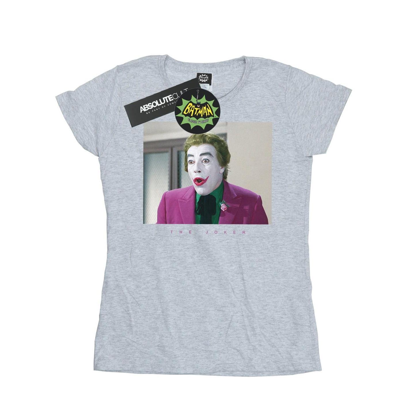 Image of Batman Tv Series Joker Photograph Tshirt Damen Grau S