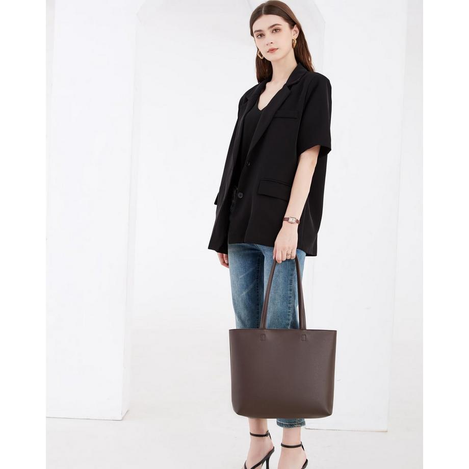 Only-bags.store Cabas avec Fermeture Éclair et Poche Intérieure  