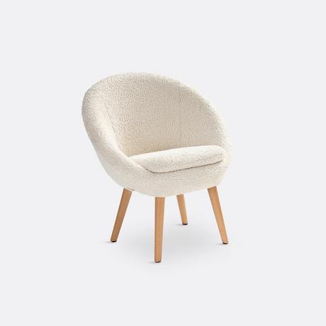 La Redoute Intérieurs Fauteuil boule à bouclettes Jimi  