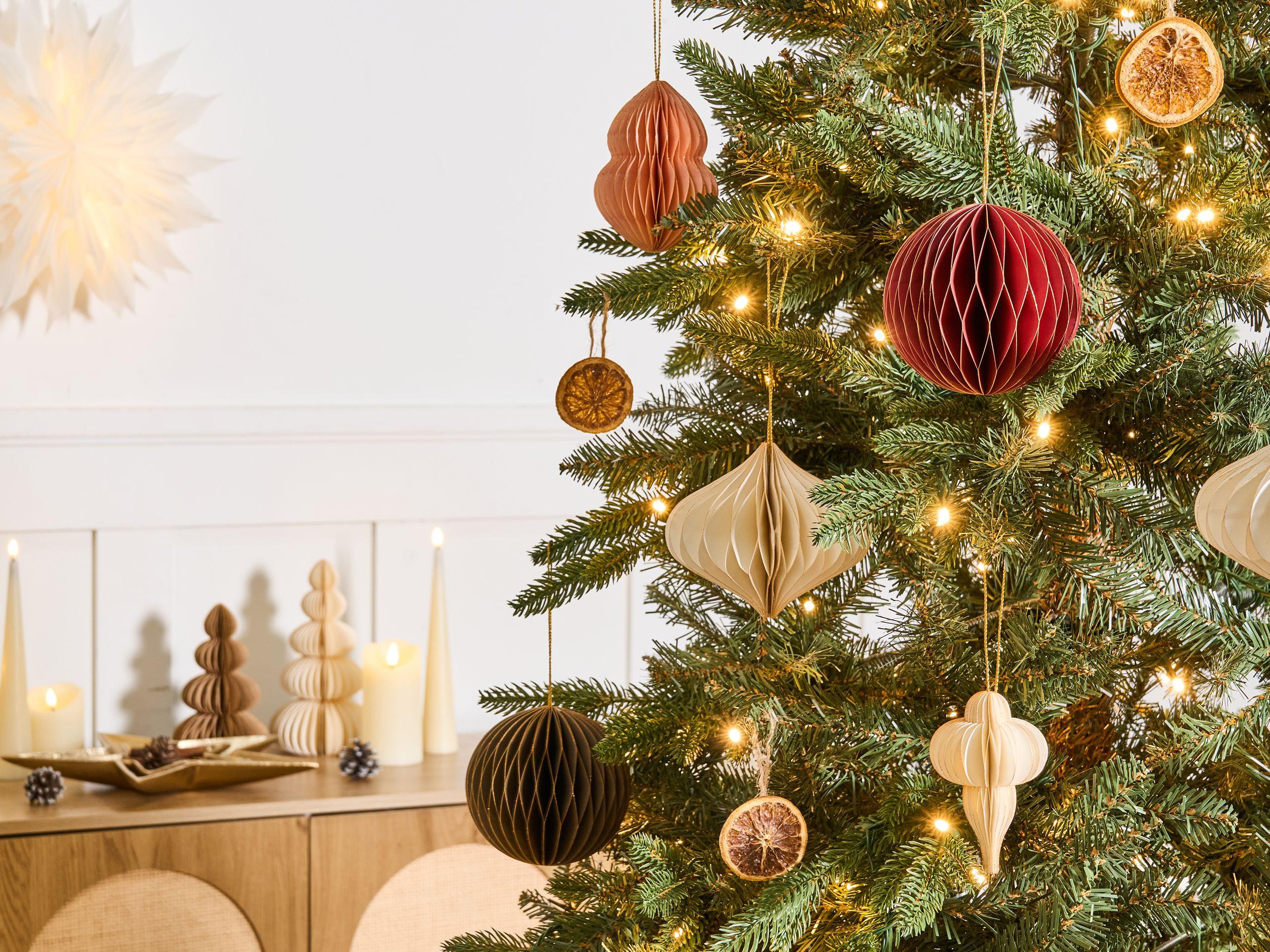 Beliani Set di 20 decorazioni per l'albero di Natale en Carta Classico STORA  