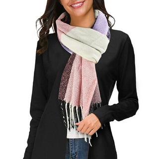 Only-bags.store Sciarpa Pashmina Invernale Quadri Nappe Morbide  