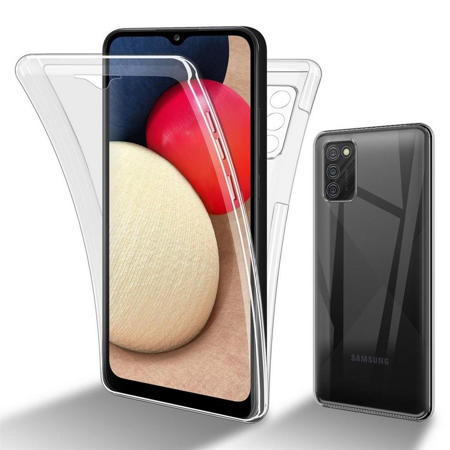 Cadorabo  Housse compatible avec Samsung Galaxy A02s - 360° Full Body Coque de protection - Protection frontale et dorsale, protection intégrale avec protection d'écran 