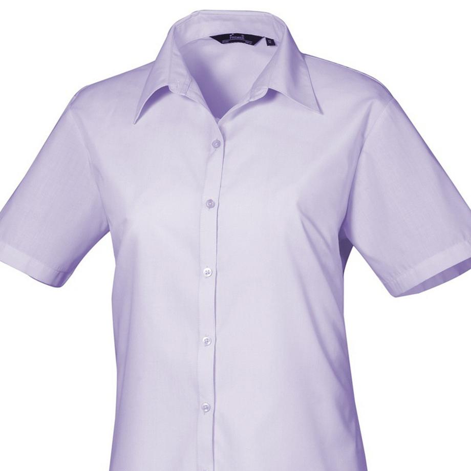 PREMIER Chemisier Popeline Manches Courtes Chemise de Travail  
