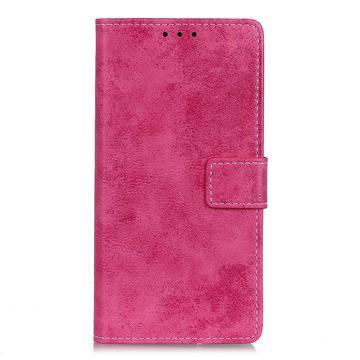 Galaxy Note 20 - Custodia Vintage Suede Optics Pink