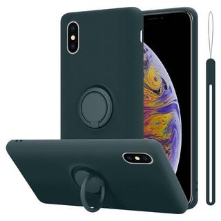 Cadorabo  Housse compatible avec Apple iPhone XS MAX - Coque de protection en silicone TPU flexible avec anneau 