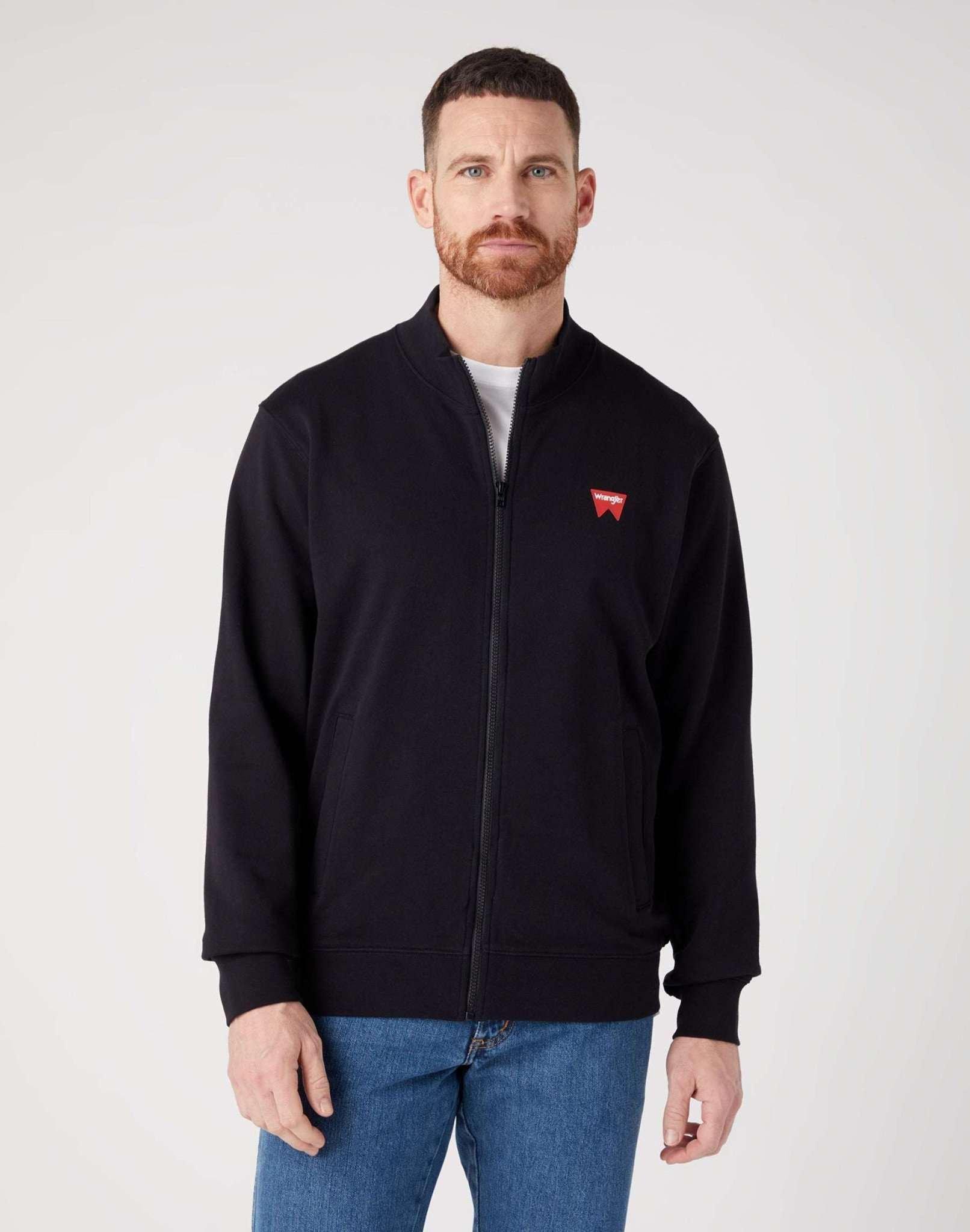 Image of Sweatshirts Funnel Neck Zip Herren Schwarz S