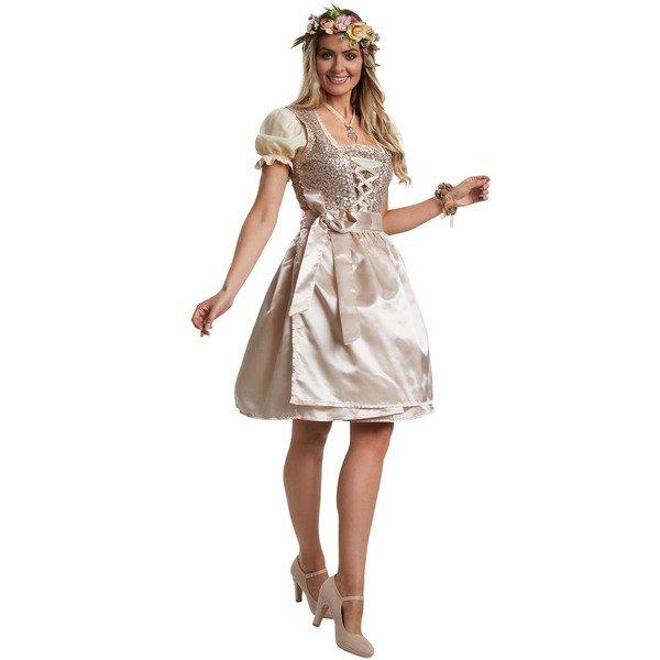 Image of Frauenkostüm Mini-Dirndl Burgau Modell 2 Beige