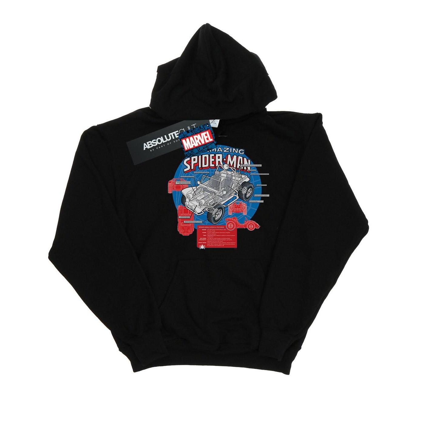 Image of Spiderman Spiderbuggy Breakdown Kapuzenpullover Jungen Schwarz 140/146