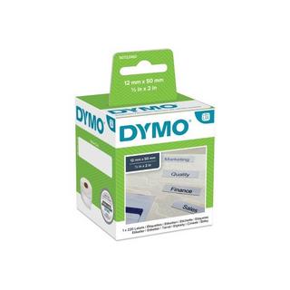 Dymo  DYMO S0722460 Rotolo di etichette 50 x 12 mm Carta Bianco 220 pz. Permanente Etichetta per cartellette a sospensione 