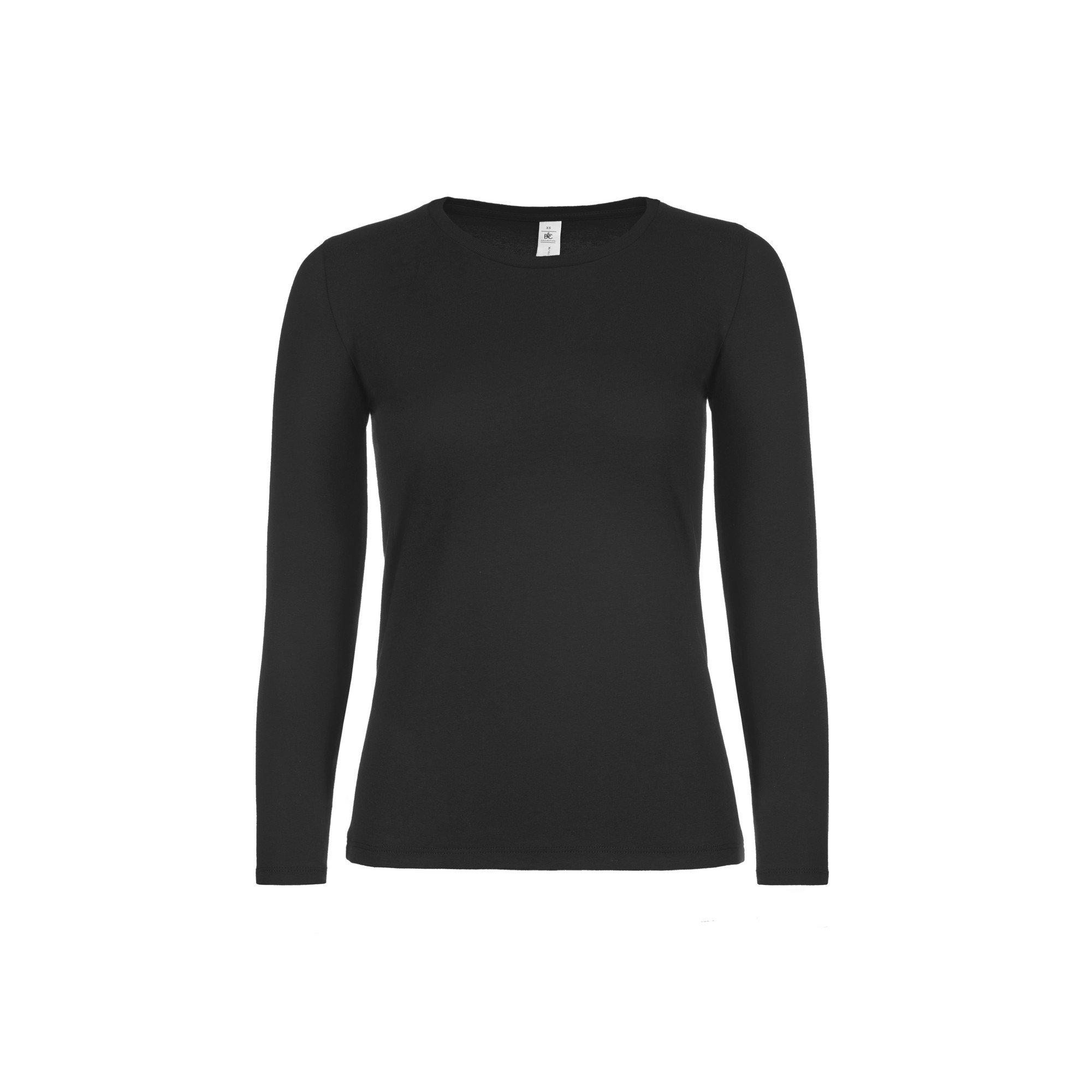 Image of B&c Langarmshirt #e150 Damen Schwarz 3XL