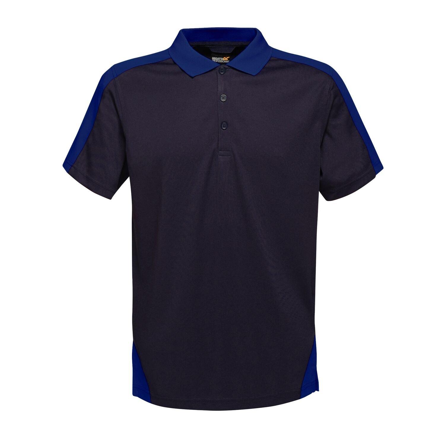 Image of Poloshirt Contrast Coolweave Herren Marine XXL