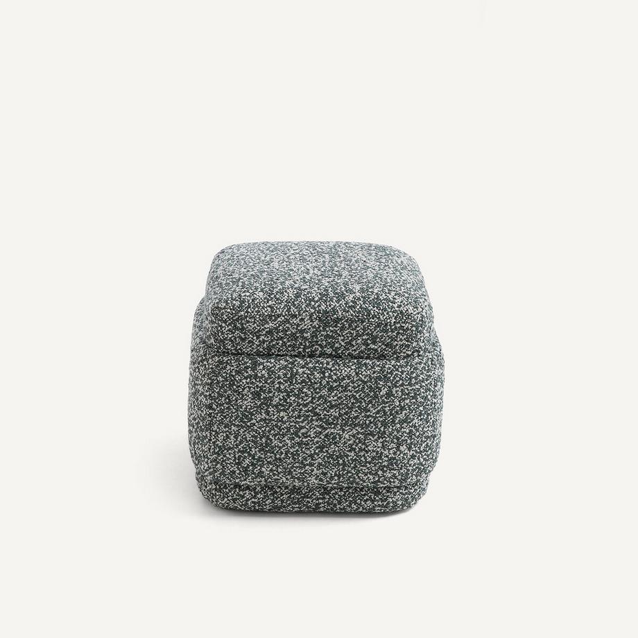 AM.PM Pouf aus meliertem Bouclé-Stoff  