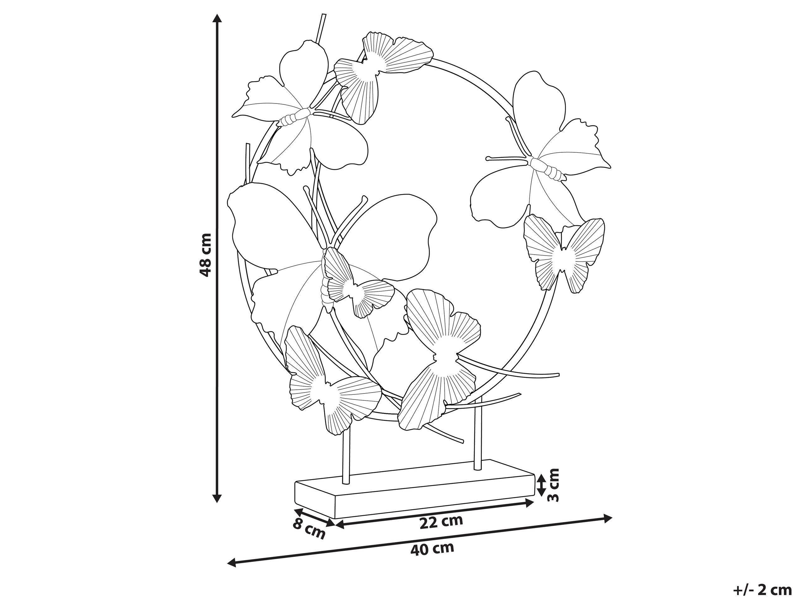 Beliani Dekoration aus Eisen Modern BERYLLIUM  