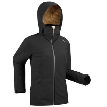 VESTE CHAUDE DE SKI FEMME - 500 - NOIRE