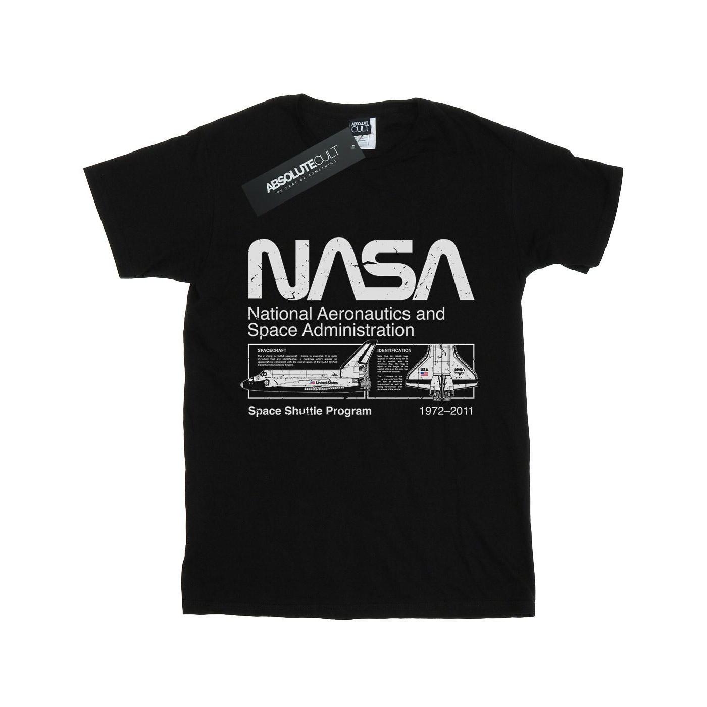 Image of Classic Space Shuttle Tshirt Jungen Schwarz 140/146
