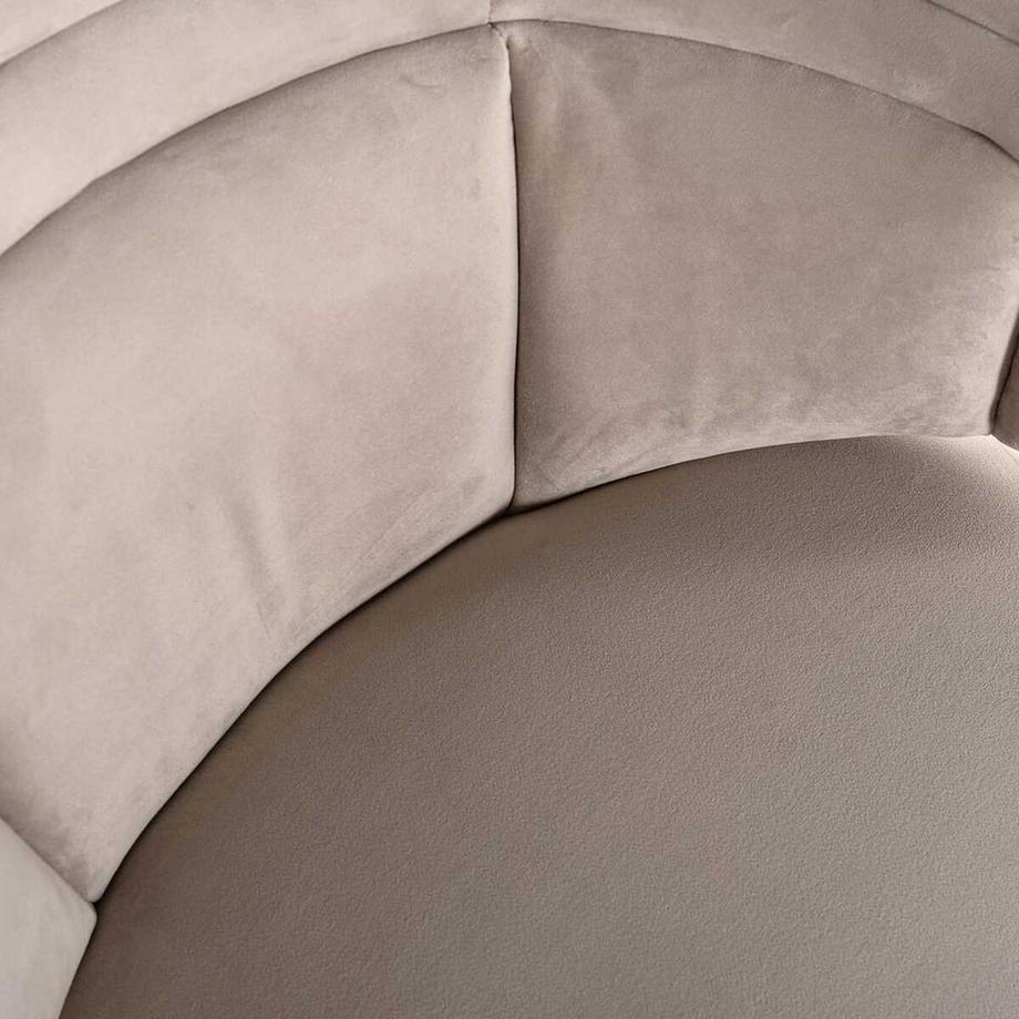 mutoni Sessel Hazel khaki gold gebürstet  