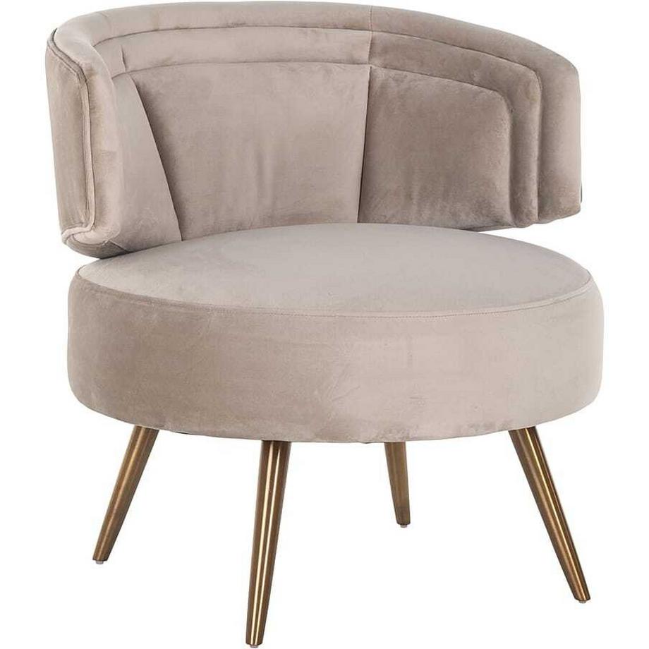 Sessel Hazel khaki gold gebürstet