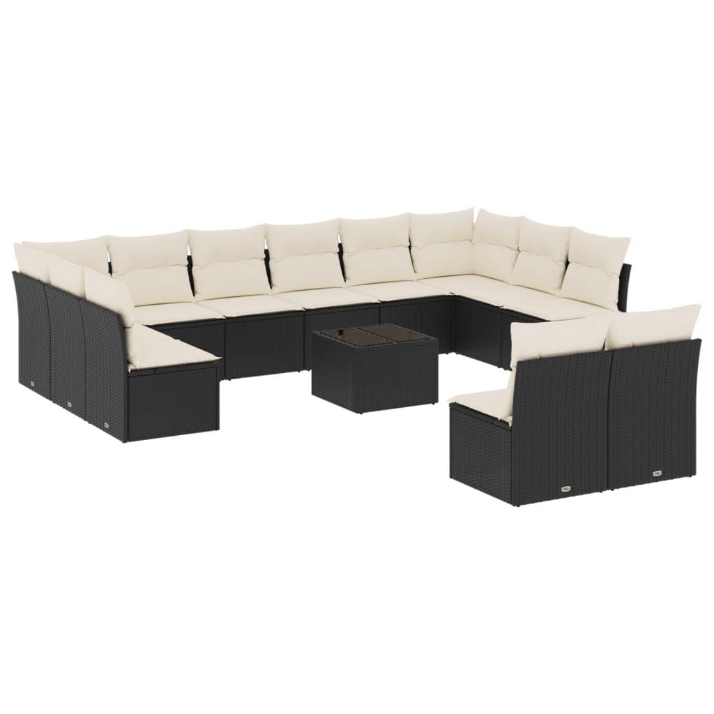 VidaXL set divano da giardino Polirattan  