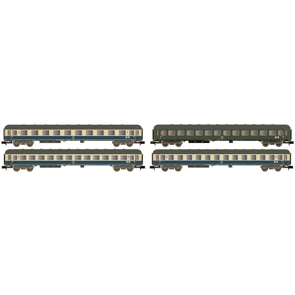 Image of N 4er-Set Interzonenzug der DB Multicolor