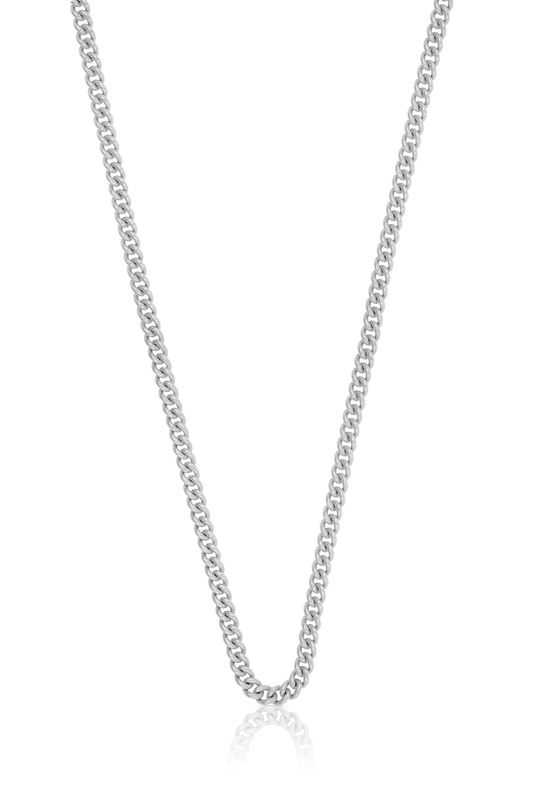 Image of Collier Rundpanzer Weissgold 750, 2.8mm, 45cm Damen Silber 45cm