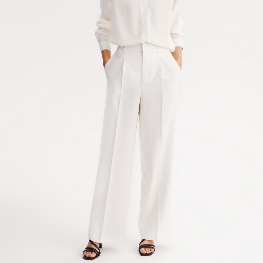 La Redoute Collections Pantaloni Loose Fit Vita Alta  