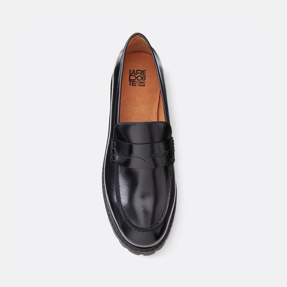 La Redoute Collections  Mocassins en cuir lisse 