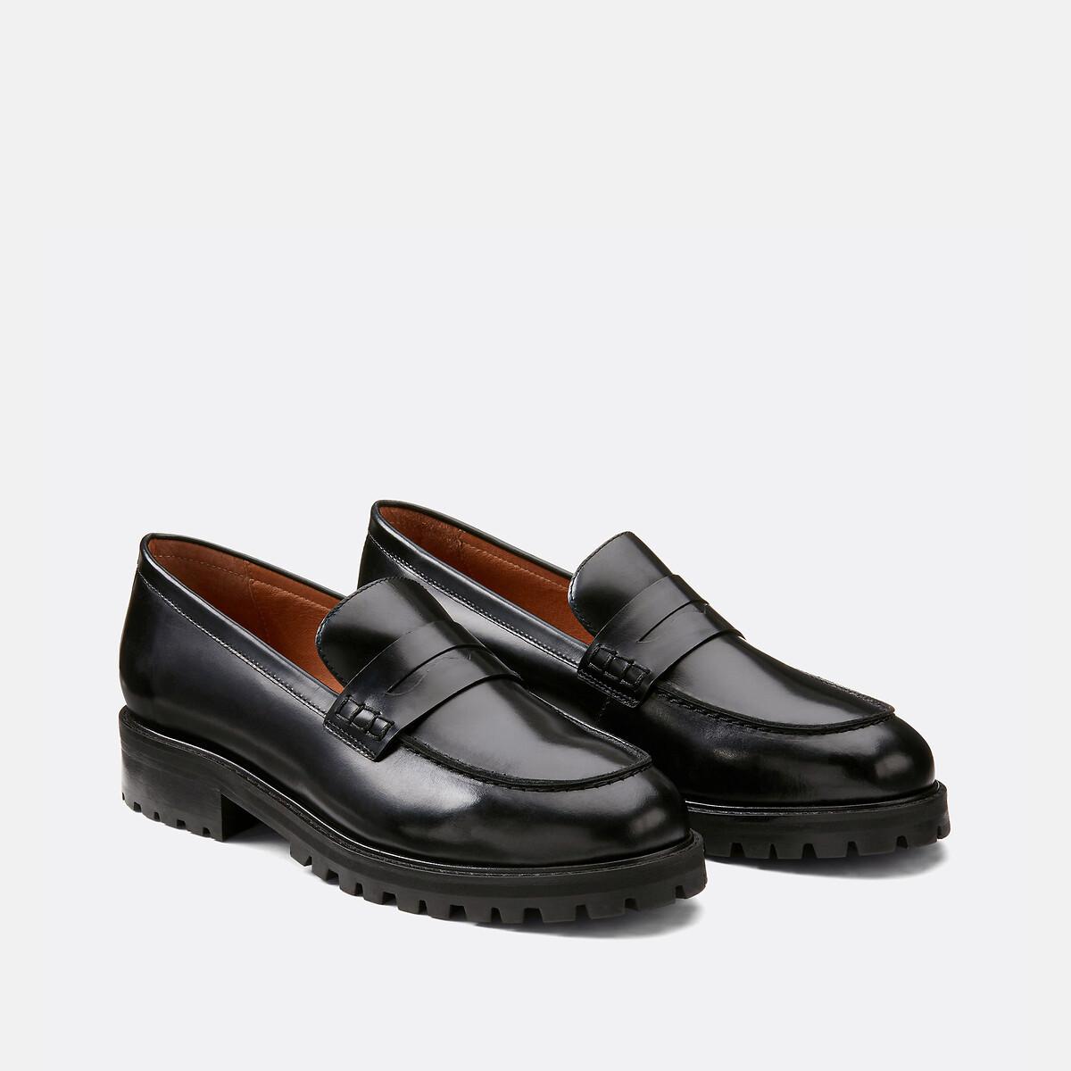 La Redoute Collections  Mocassins en cuir lisse 