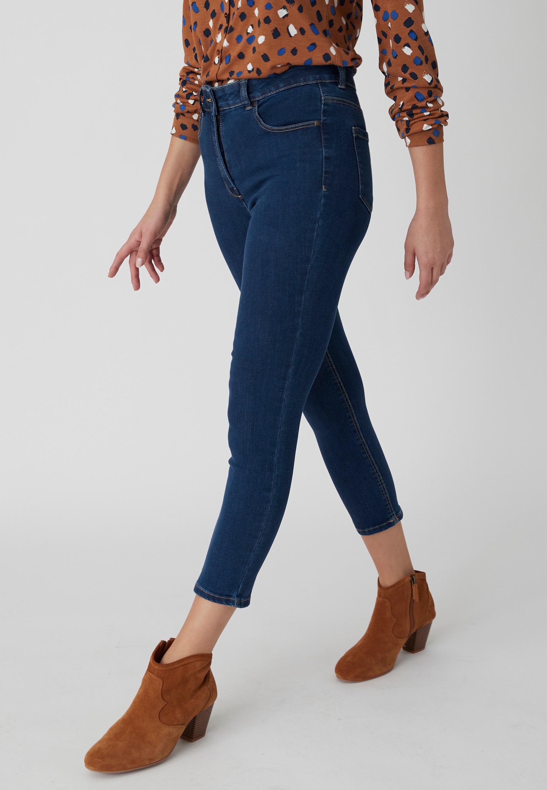 Image of 7/8-slim-jeans, Perfect Fit By . Damen Blau 48