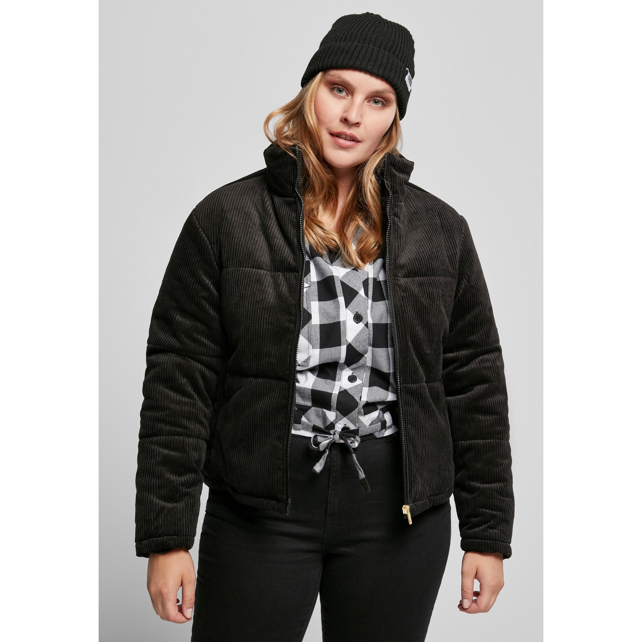 URBAN CLASSICS  Parka femme  corduroy puffer (grandes tailles) 