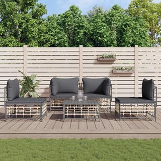 VidaXL set mobili da giardino Polirattan  