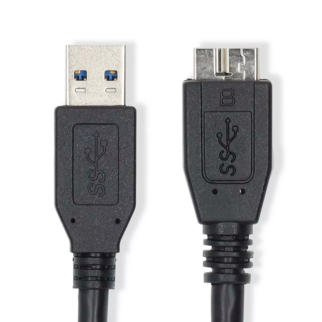 Nedis – USB-Kabel | USB 3.2 Gen 1 USB-A Stecker Micro-B 5 Gbps Vernickelt 1,00 m Rund PVC Blau Etikett, One Size