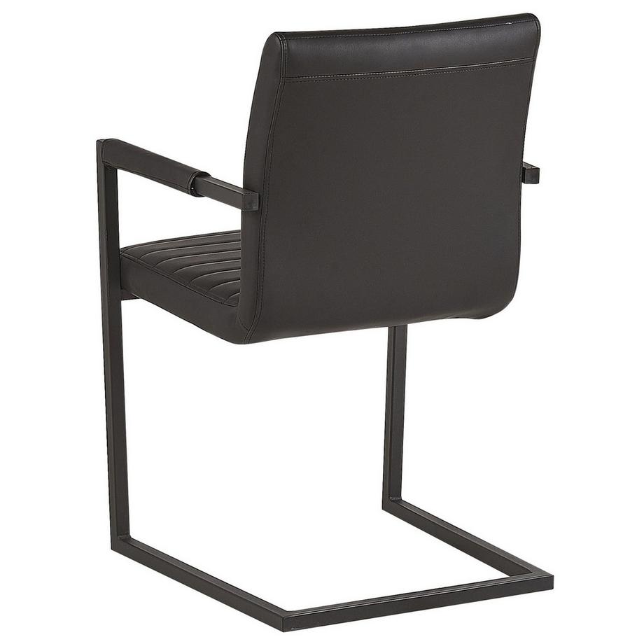 Beliani Set di 2 sedie da conferenza en Pelle sintetica  BUFORD  