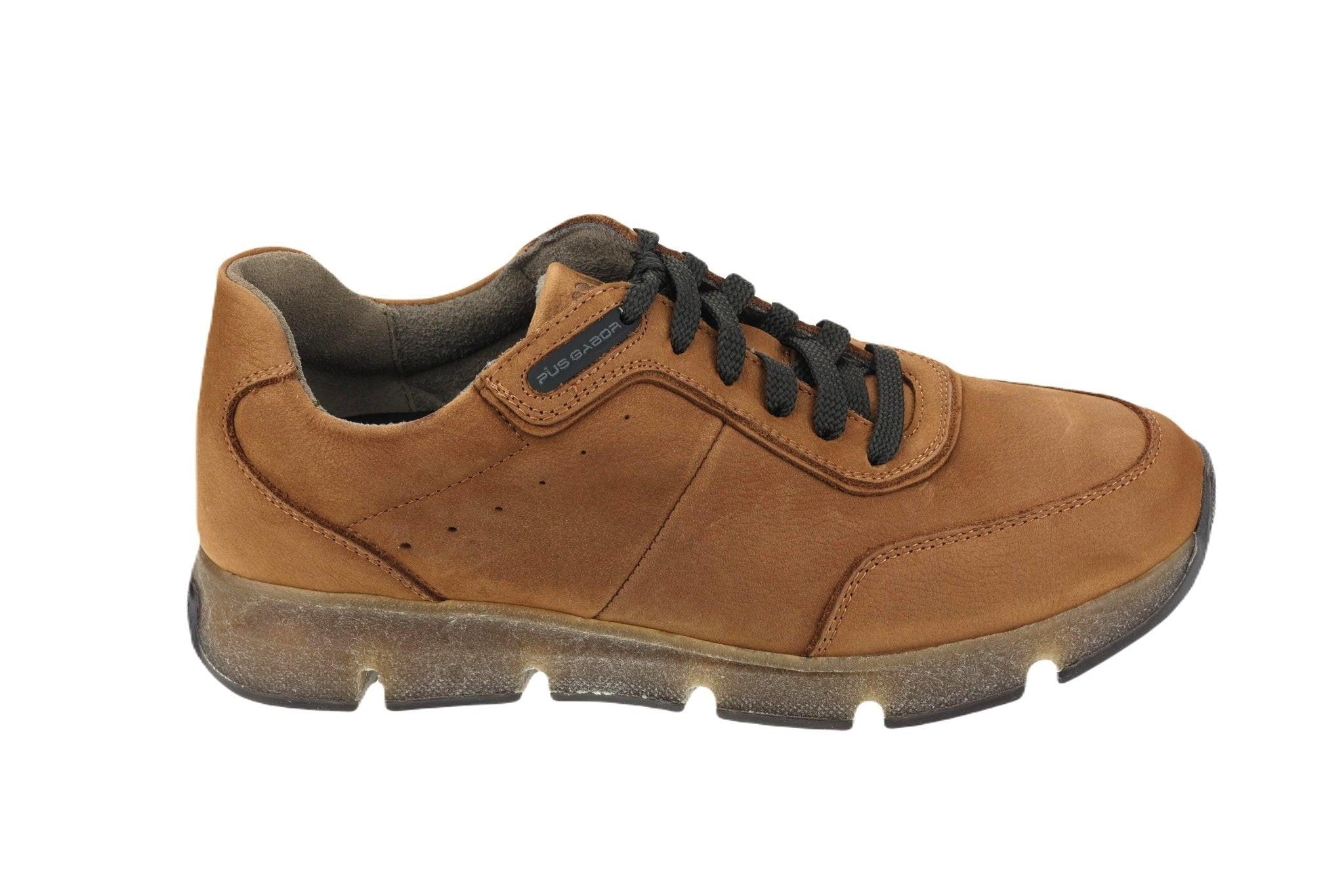 Image of Nubuk Sneaker Herren Braun 46