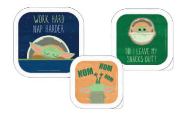 Image of Star Wars Brotdosen 3-er Set Mandalorian Blau